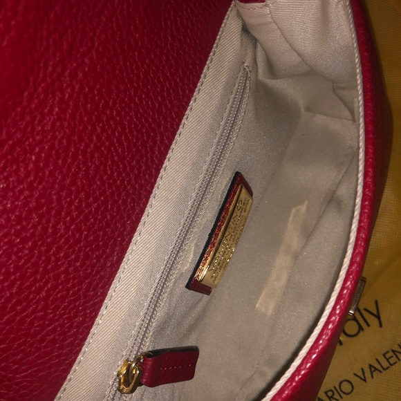 💯Valentino by Mario red carmin bag - Picture 3 of 6